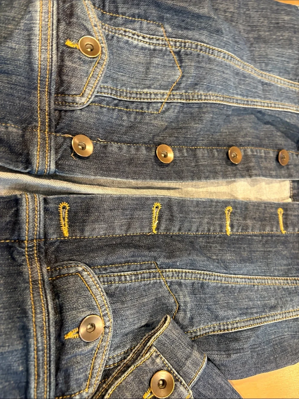 Wallis ~ Dark Blue Denim Jean Jacket with Button Front